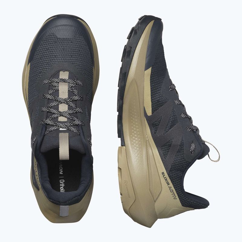 Pánske turistické topánky Salomon Elixir Activ carbon/slate green/glacier 12