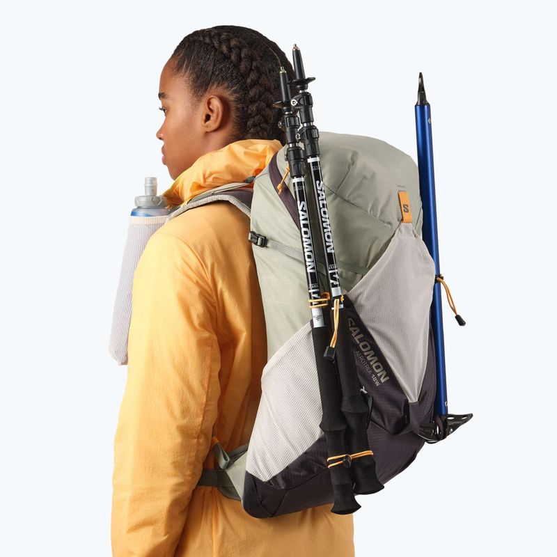 Dámsky turistický batoh Salomon Aerotrek 18 l M-L seagrass/silver cloud/nine iron 7