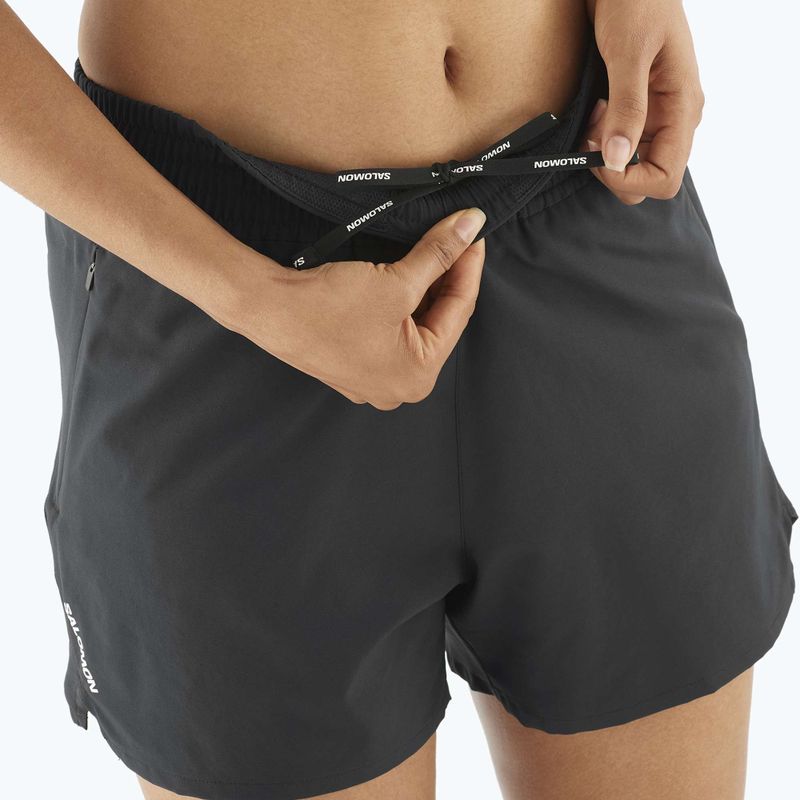 Dámske bežecké šortky Salomon SHAKEout Core 4" deep black 3