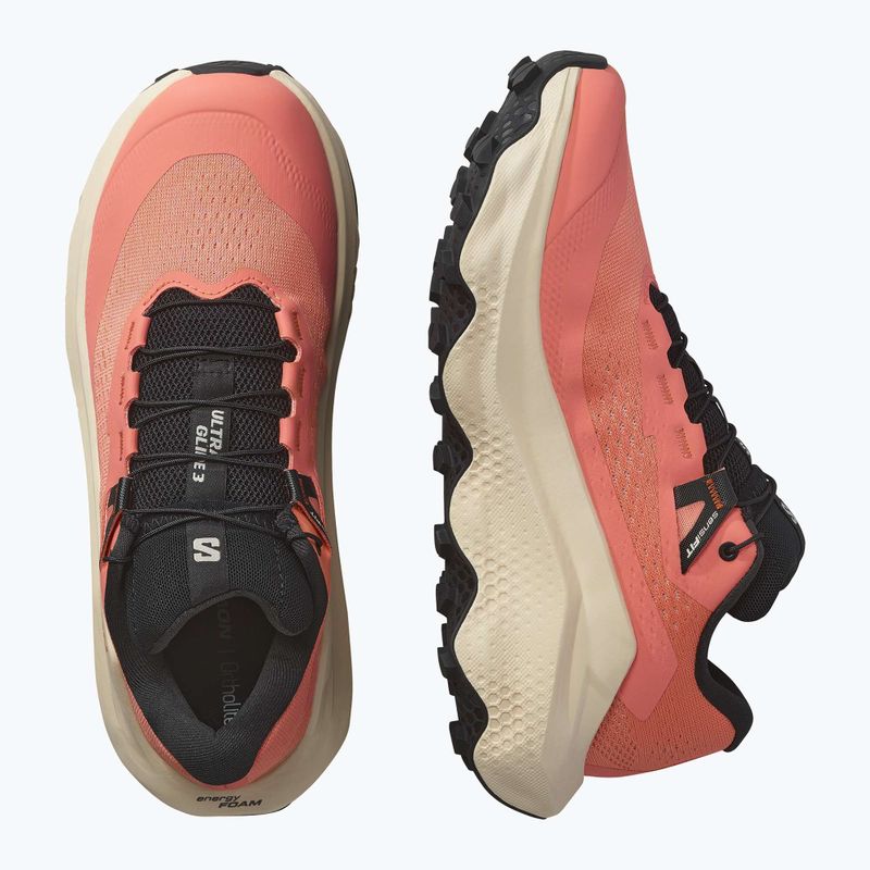 Dámske bežecké topánky Salomon Ultra Glide 3 fusion coral/tender peach/black 8