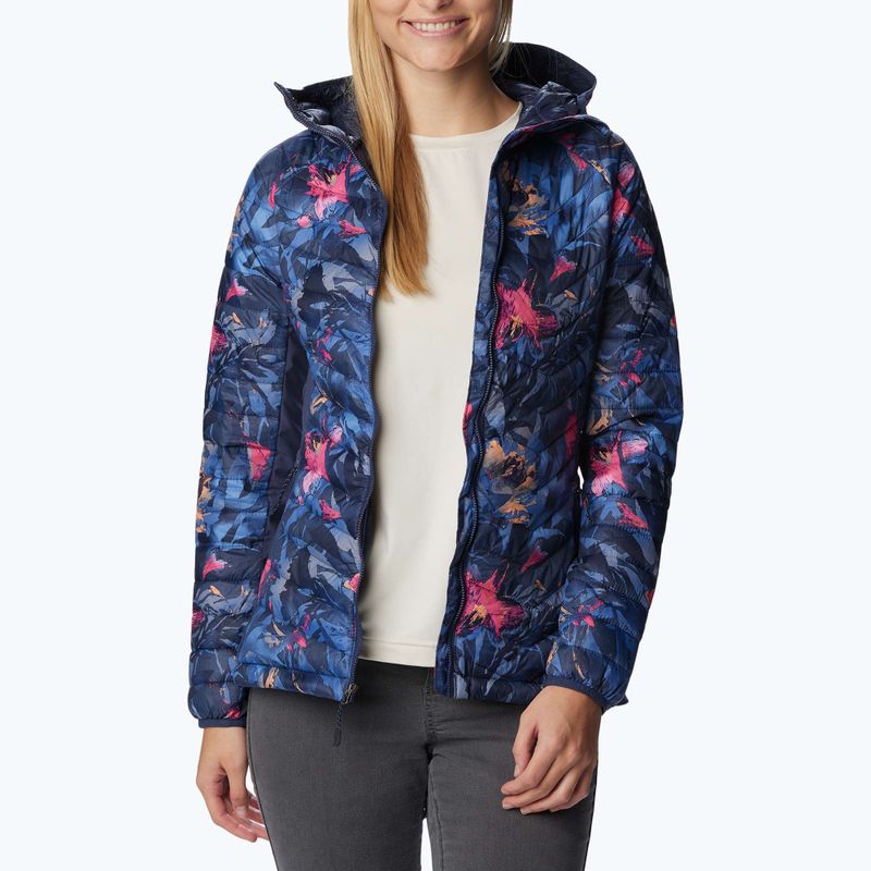 Columbia Powder Pass Dámska hybridná bunda s kapucňou navy blue 1773211471 3