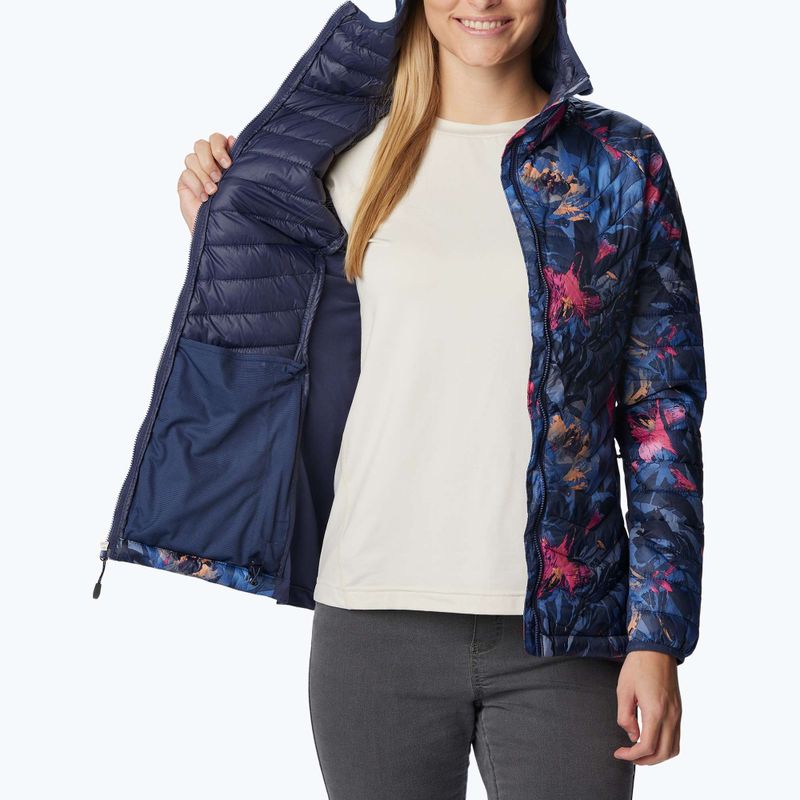 Columbia Powder Pass Dámska hybridná bunda s kapucňou navy blue 1773211471 5