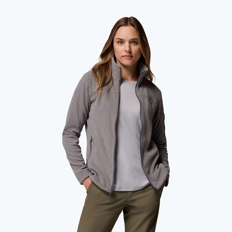 Dámska fleecová mikina Columbia Fast Trek II City Grey Heather/City Grey 5