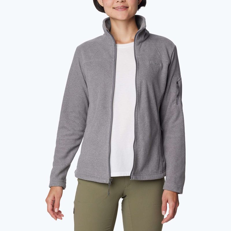 Dámska fleecová mikina Columbia Fast Trek II City Grey Heather/City Grey 6