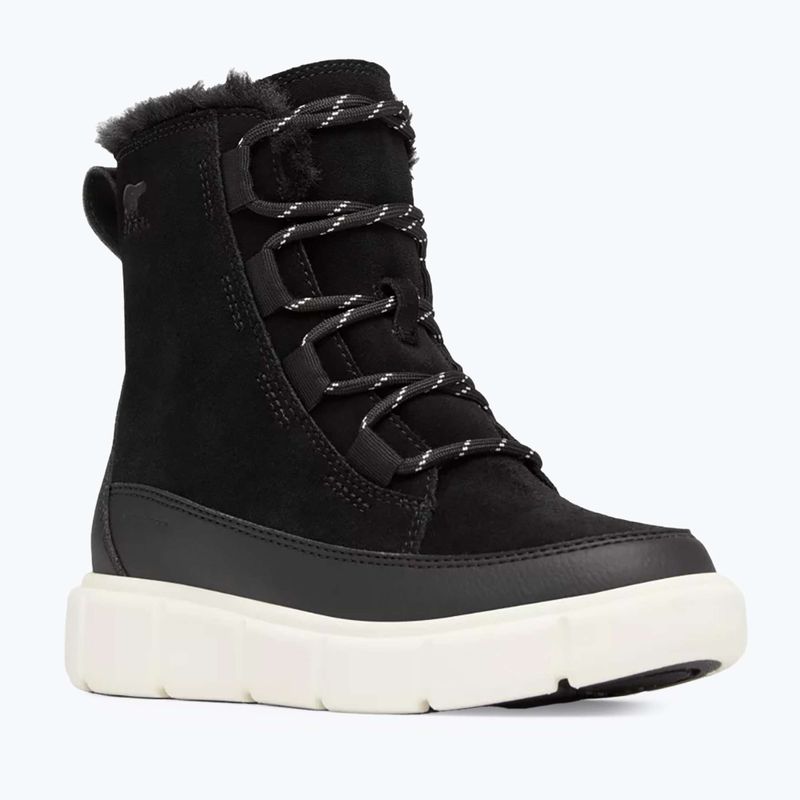 Detské snehule  Sorel Youth Sorel Explorer III Lace black/sea salt 8