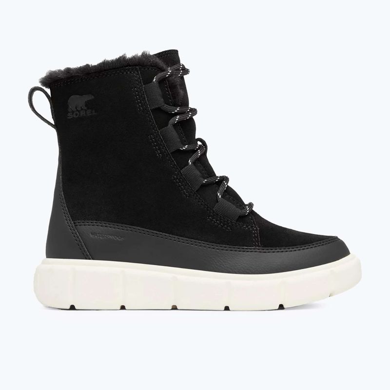 Detské snehule  Sorel Youth Sorel Explorer III Lace black/sea salt 9