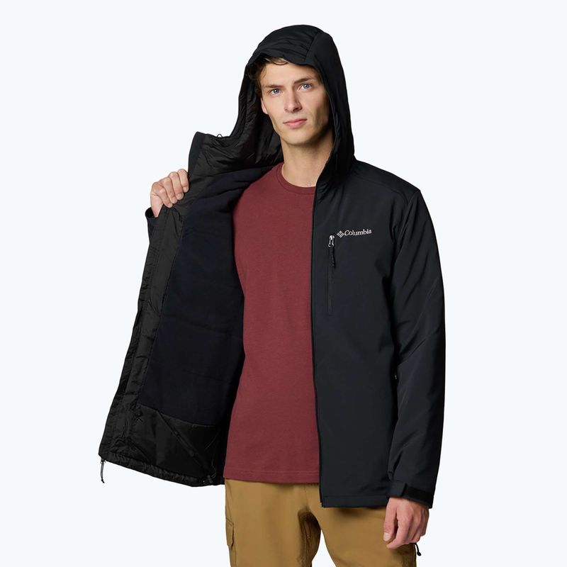 Pánska bunda Columbia Gate Racer II Softshell čierna 4