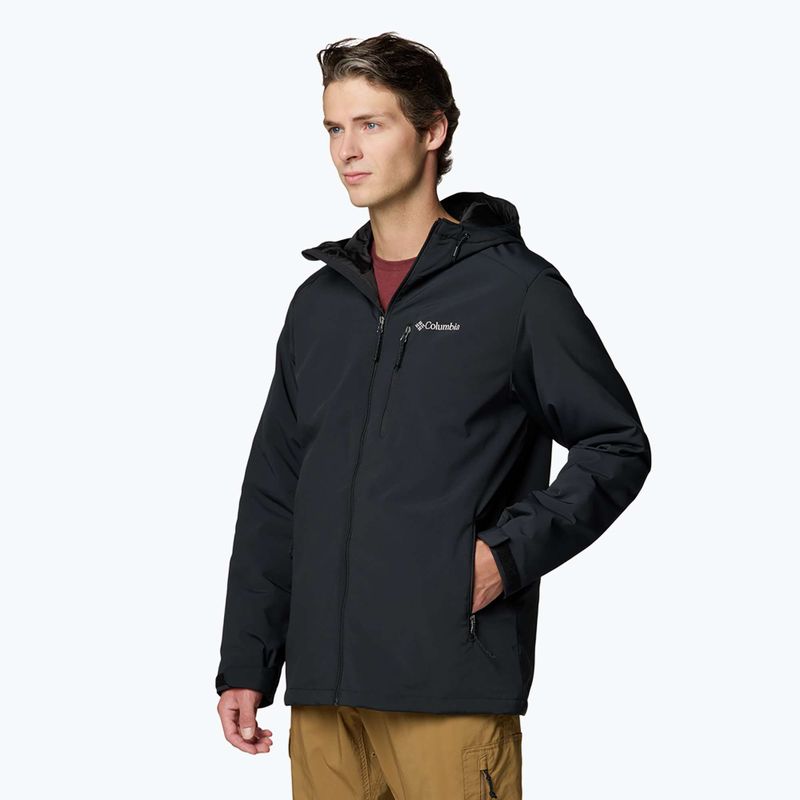 Pánska bunda Columbia Gate Racer II Softshell čierna 5
