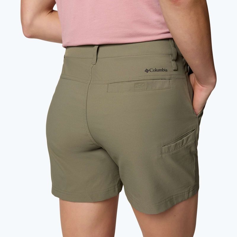 Dámske trekingové šortky Columbia Leslie Falls Short II stone green 6