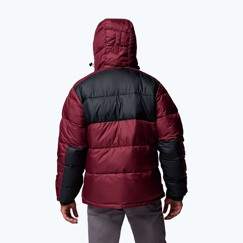 Pánska zateplená bunda Columbia Pike Lake II Hooded rich wine/black 3
