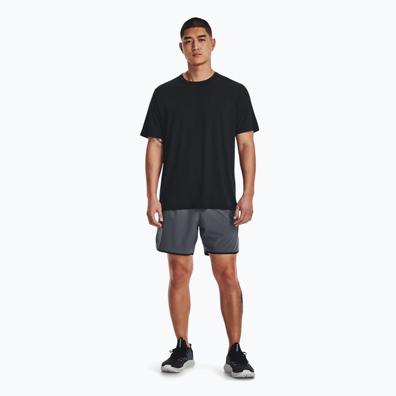 Under Armour Hiit Woven šedé pánske tréningové šortky 1377027 2