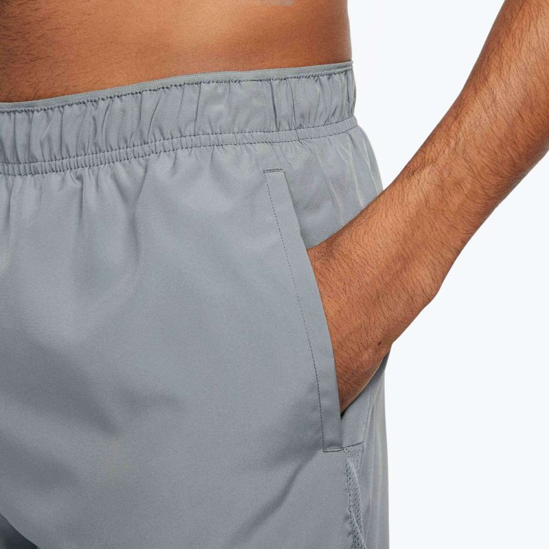 Pánske šortky Nike Dri-Fit Challenger 7" Brief-Lined smoke grey/smoke grey/black 5