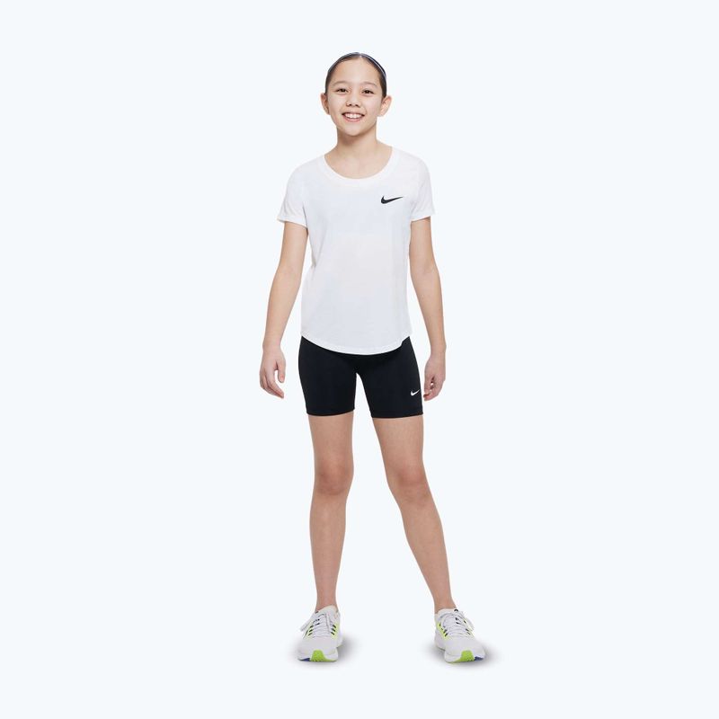 Detské šortky Nike Pro Dri-Fit 5" carbon black/white 2