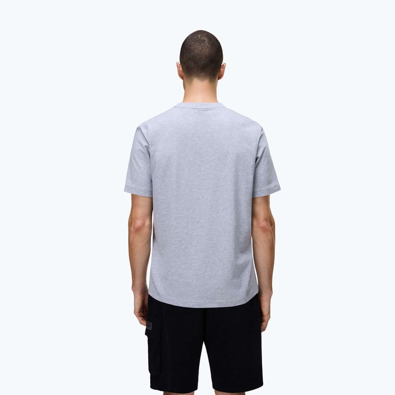 Pánske tričko Napapijri S-Box Logo light grey melange 2