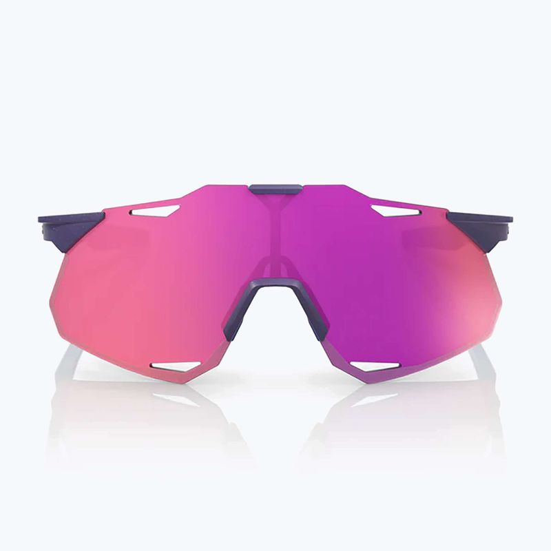 Slnečné okuliare 100% Hypercraft XS satin storm metallic/purple mirror 4