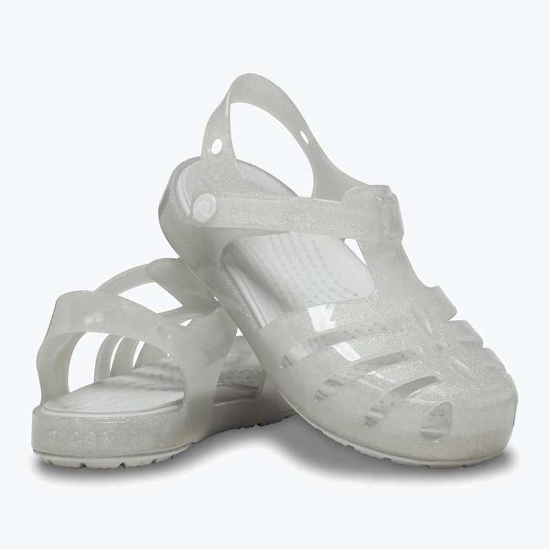 Detské sandále Crocs Isabella Glitter silver glitter 9