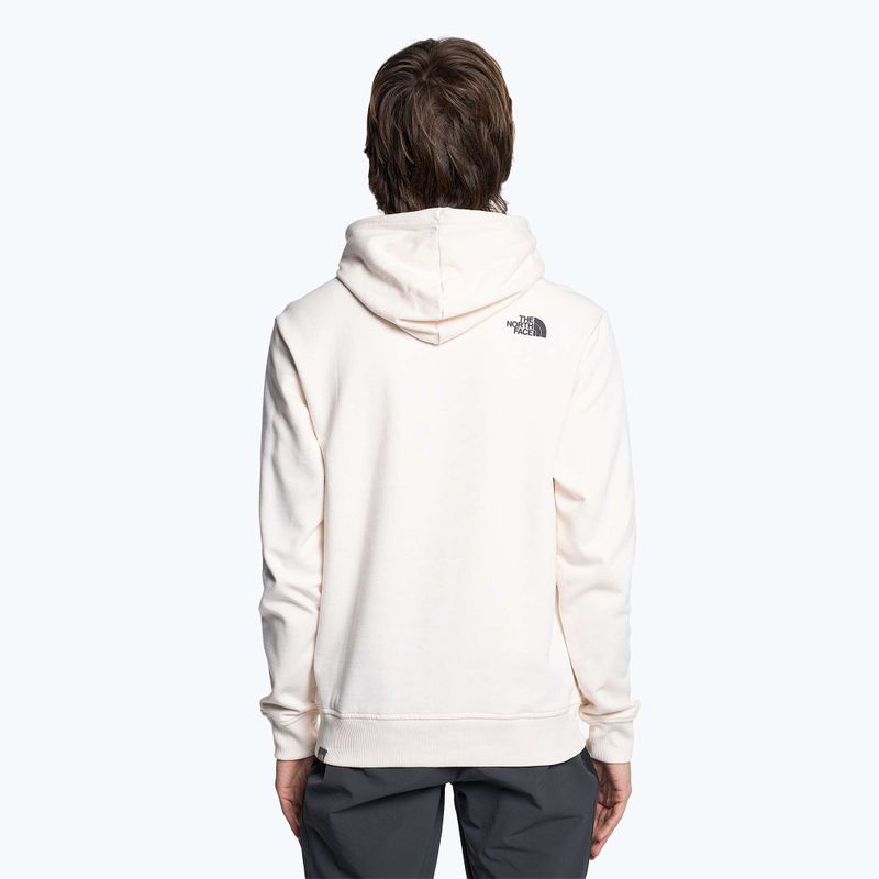 Pánska mikina The North Face Standard Hoodie gardenia white/coal brown water distortion print 2
