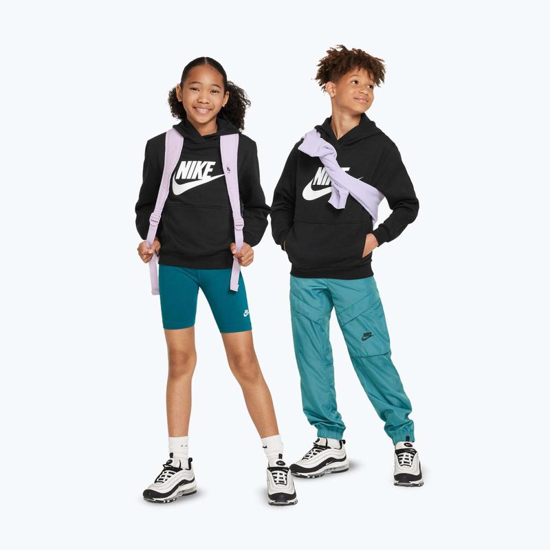 Detská mikina Nike Club Fleece Hoodie black/white 2