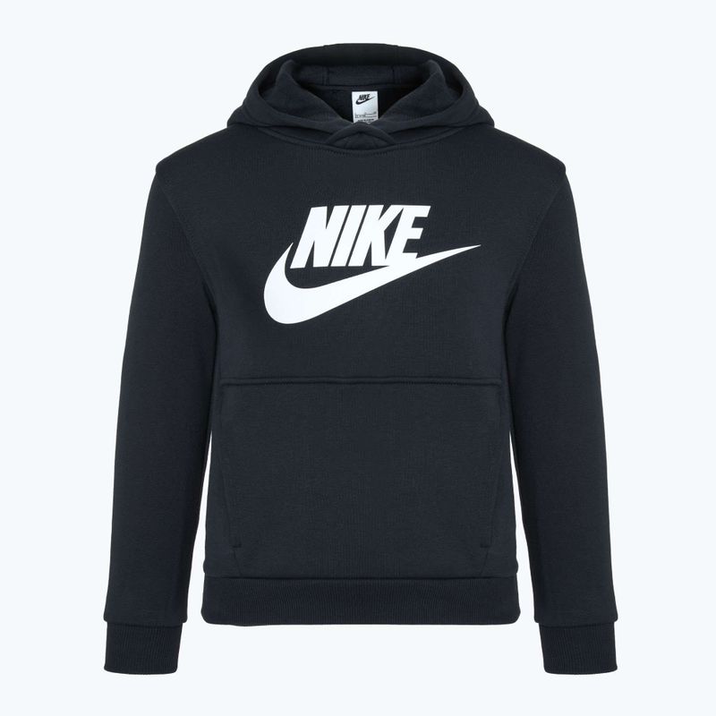 Detská mikina Nike Club Fleece Hoodie black/white 8