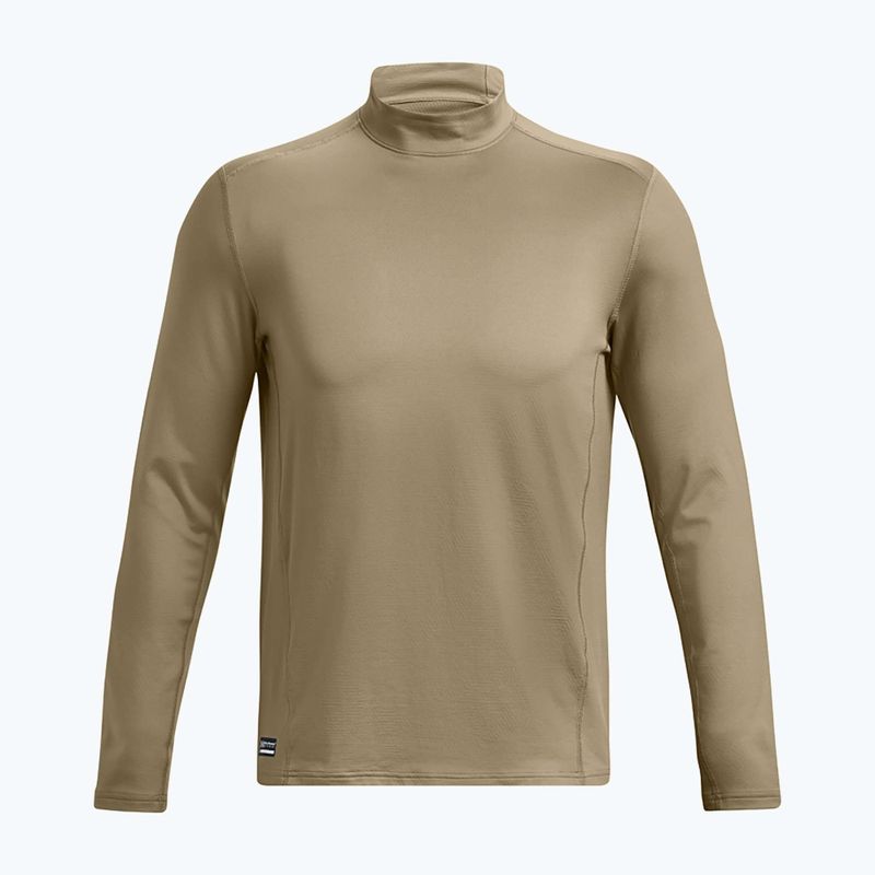 Pánske tričko longsleeve Under Armour Tactical Mock CGI Base federal tan/black 5