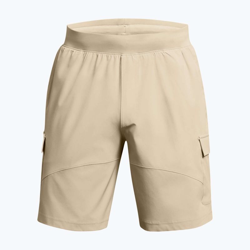 Pánske tréningové šortky Under Armour Stretch Woven Cargo khaki base/black 5