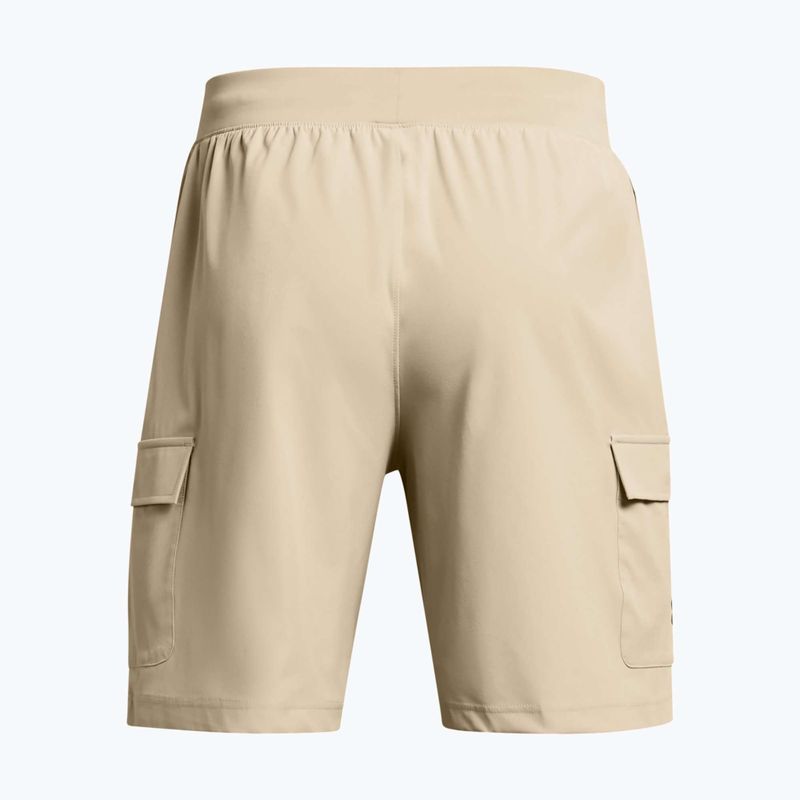 Pánske tréningové šortky Under Armour Stretch Woven Cargo khaki base/black 6