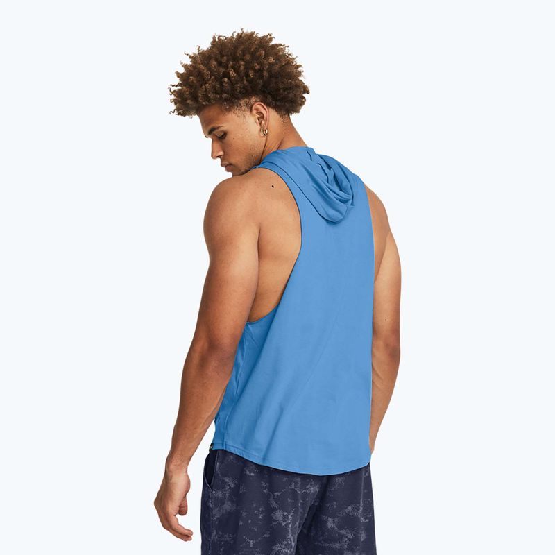 Pánske tréningové tričko Under Armour Project Rock LFG Graphic SL Hoodie blue 2