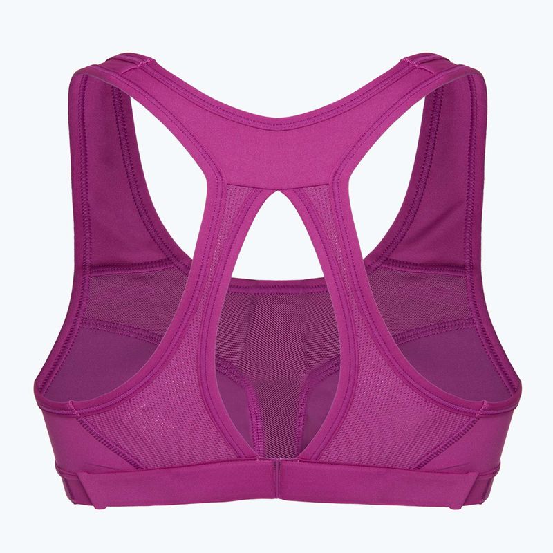 Fitness podprsenka Nike Swoosh High Support hot Fuchsia / hot fuchsia / white 2