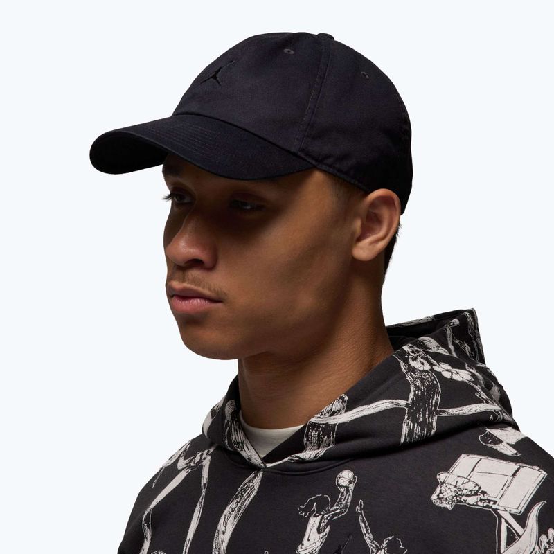 Šiltovka Jordan Club Unstructured Curved-Bill black/black 7