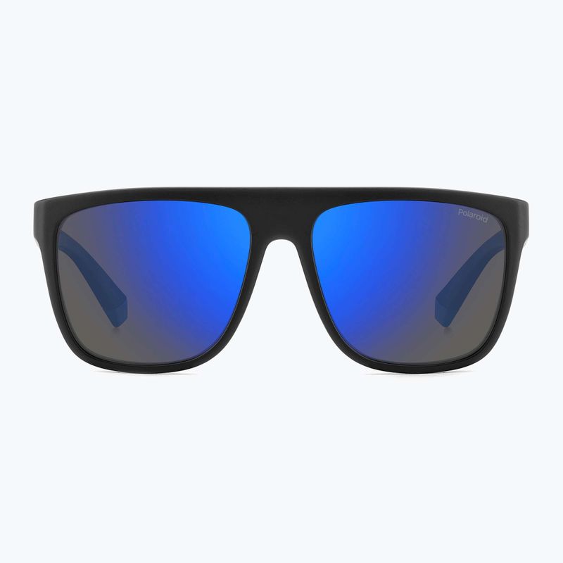 Pánske slnečné okuliare Polaroid PLD 2162/S matte black blue/blue mirror polarized 3