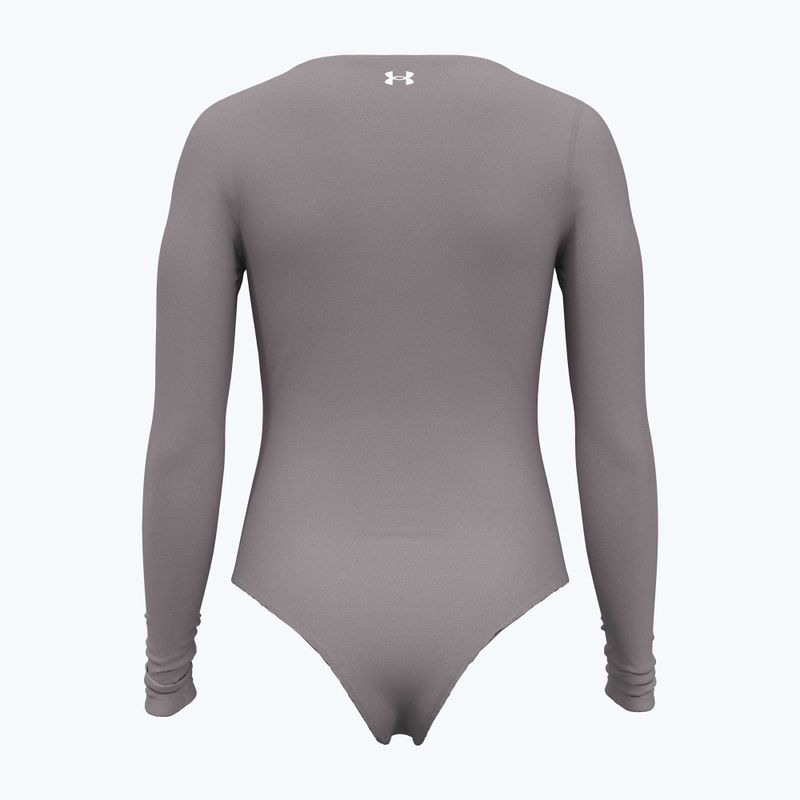 Dámske body Under Armour Vanish Leotard Tetra Gray/White 2