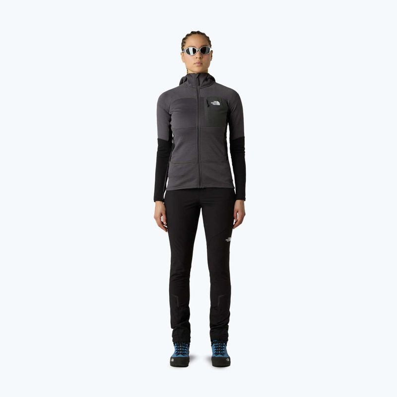Dámska mikina The North Face Polartec Powergrid Stormgap Hoodie anthracite grey/black 2