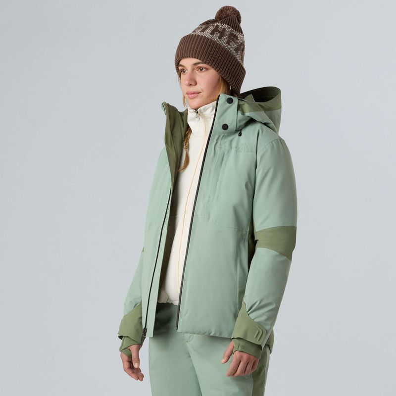 Damska kurtka narciarska The North Face Lenado slate moss/bark mist 4