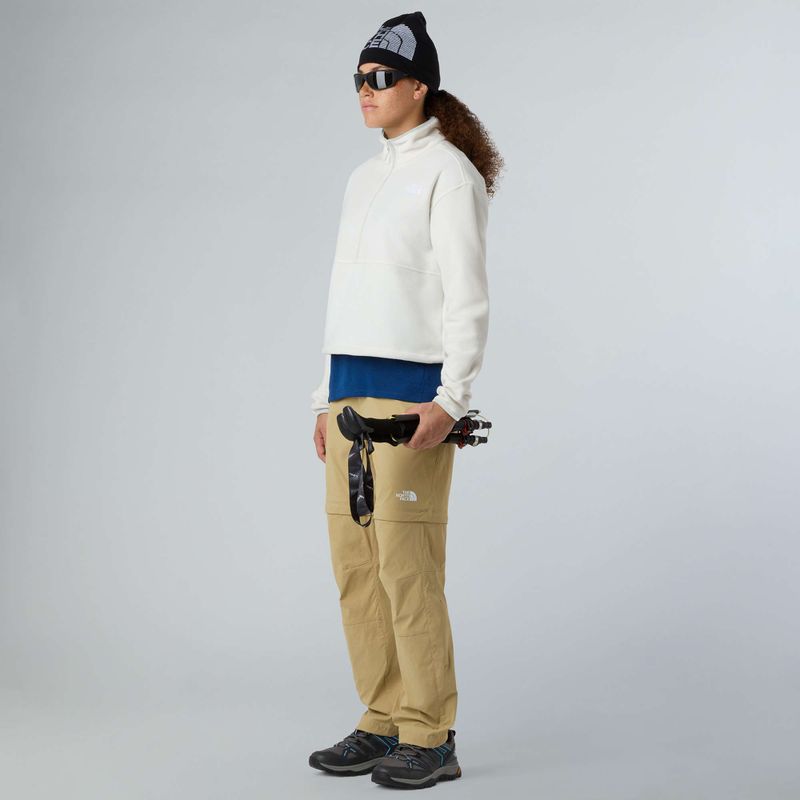 Dámska mikina The North Face Glacier Fleece 1/2 Zip Short white dune 2