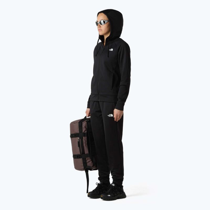 Damska bluza The North Face Reaxion 2.0 z kapturem, pełny zamek, czarna heather 2