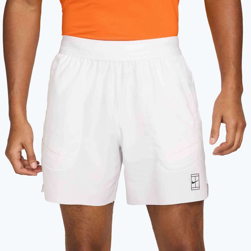 Pánske tenisové šortky Nike Court Dri-Fit Advantage 6" white/black 4