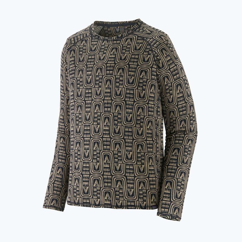 Pánska termoakčná mikina Patagonia Cap Mid Weight Crew flow/sunken blue 3
