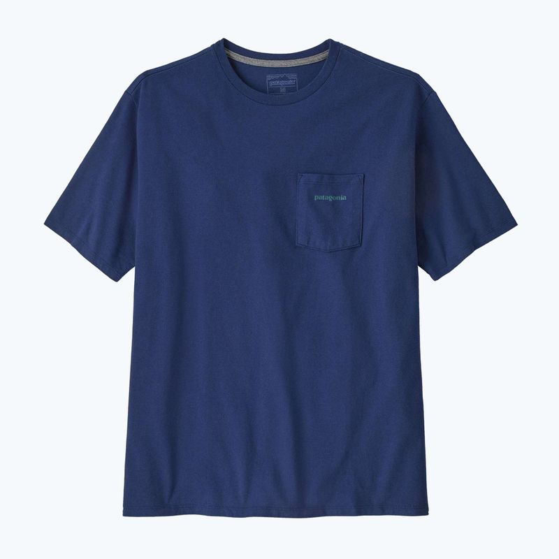 Pánske  tričko Patagonia Boardshort Logo Pocket Responsibili clement blue 4