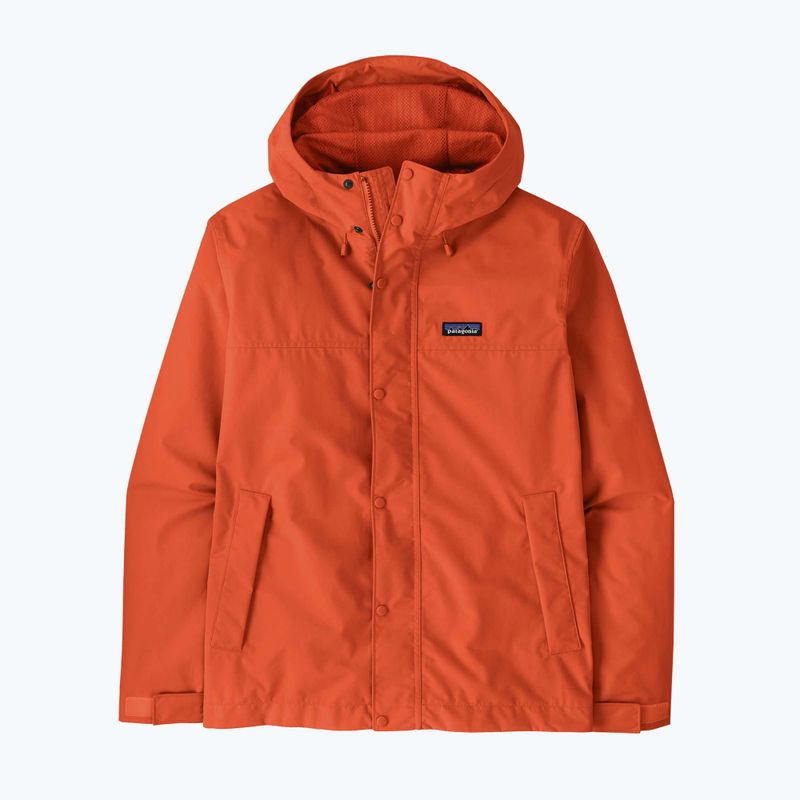 Pánska nepremokavá bunda Patagonia Outdoor Everyday Rain coal orange 6