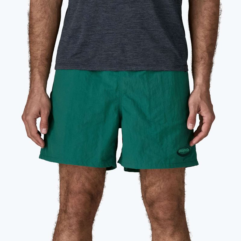 Pánske šortky Patagonia Baggies 5" 95 oval logo/gem green 4