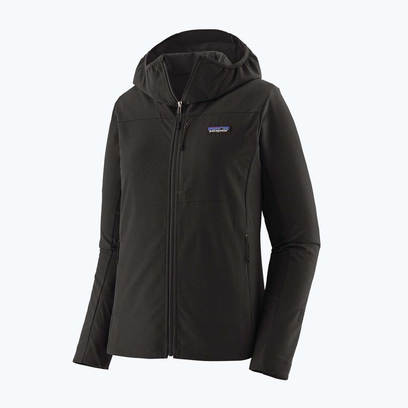 Dámska softshellová bunda  Patagonia R1 CrossStrata Hoody black 5