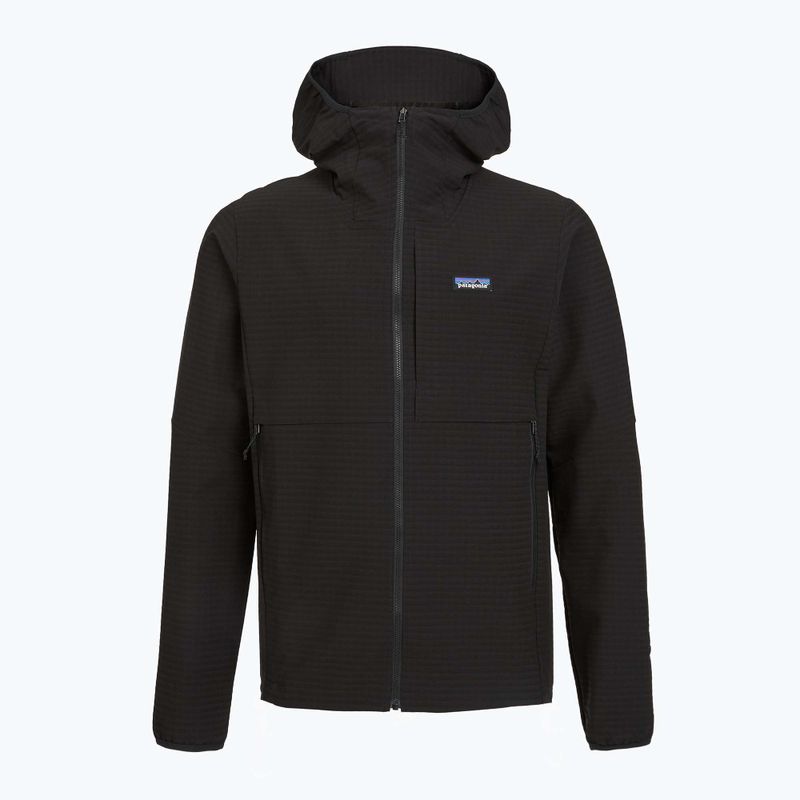 Pánska softshellová bunda Patagonia R1 TechFace Hoody black 2