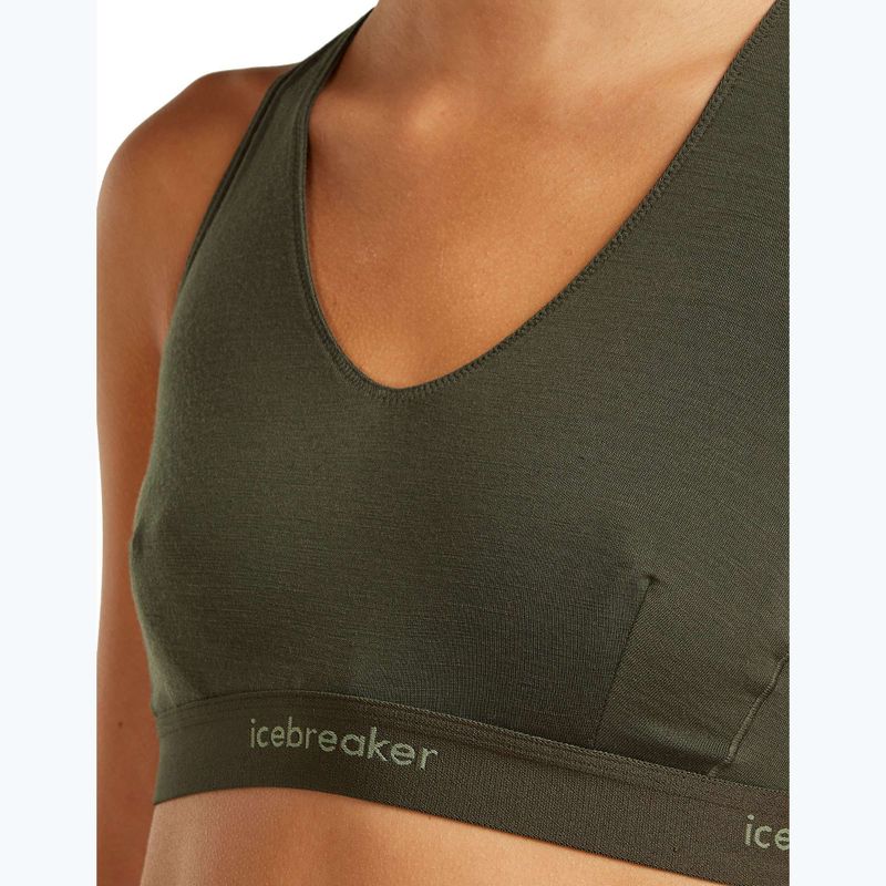 Termo podprsenka icebreaker Merino 125 Cool-Lite Sprite Racerback dark loden 4