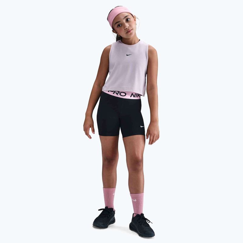 Detské šortky Nike Pro Dri-Fit 5" black/med soft pink/white 2