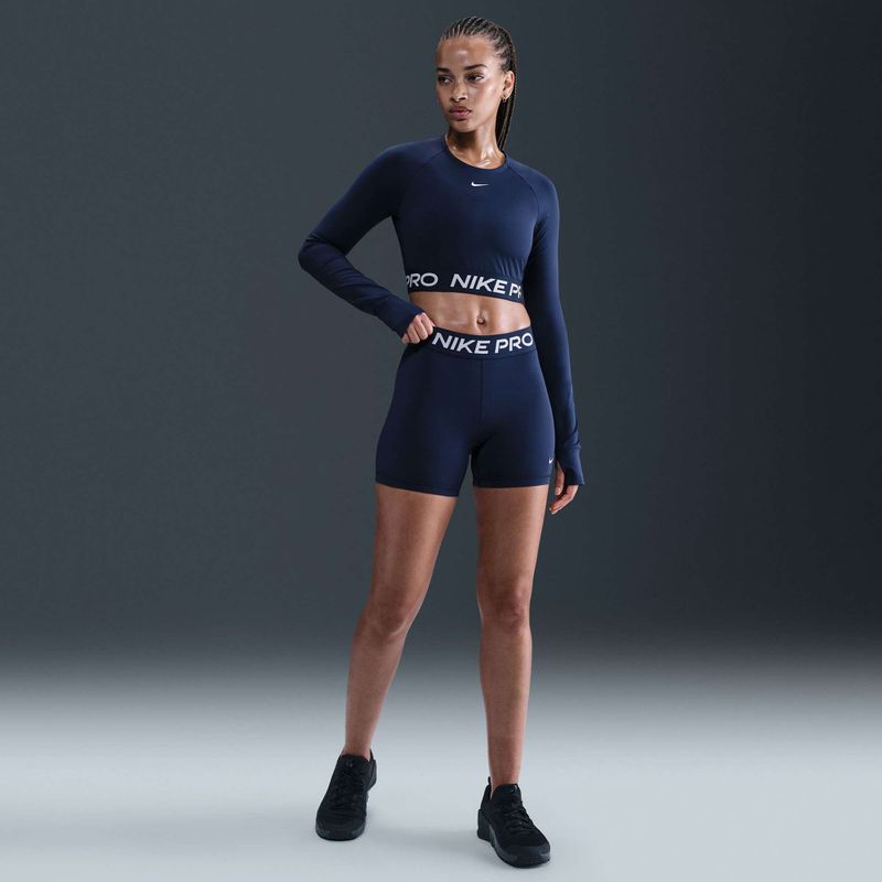 Dámsky tréningový top longsleeve Nike Pro 365 Dri-Fit midnight navy/white 4