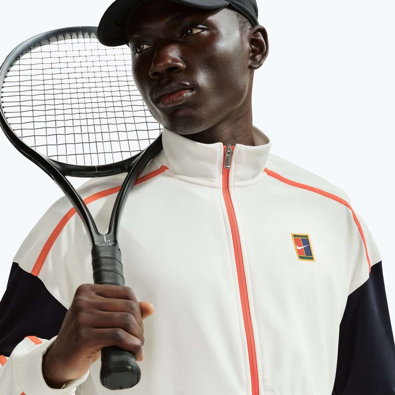 Pánska tenisová mikina Nike Court Heritage sail/turf orange 4