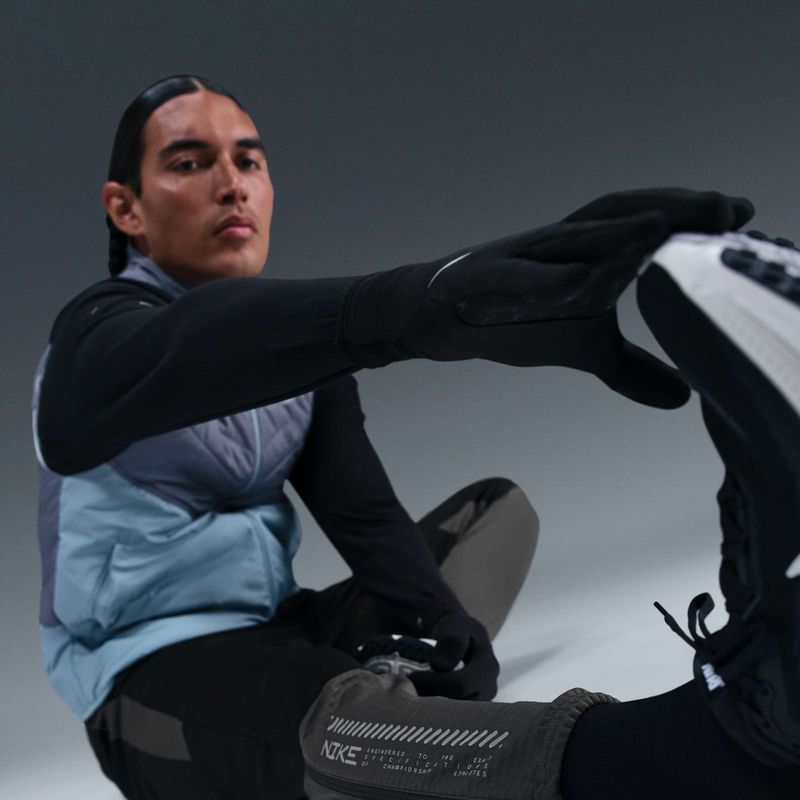 Pánske bežecké nohavice Nike Challenger Therma-Fit Winterized black/anthracite/black 6