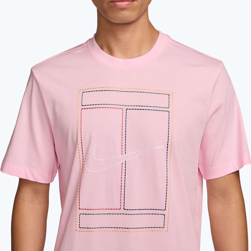 Pánske tričko Nike Court Heritage pink foam 3