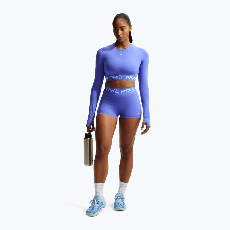 Dámske šortky Nike Pro Mid-Rise Biker 3" sapphire/white 2