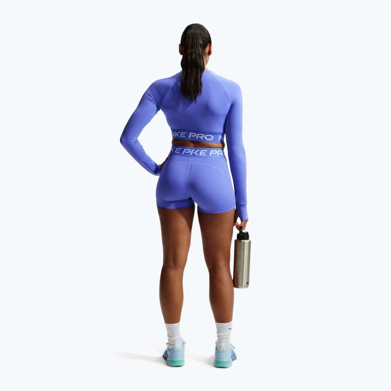 Dámske šortky Nike Pro Mid-Rise Biker 3" sapphire/white 3